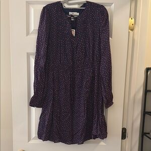 Navy and Pink Star Dress